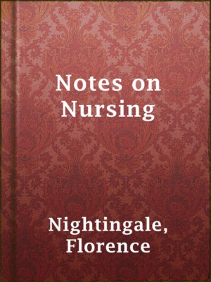 cover image of Notes on Nursing